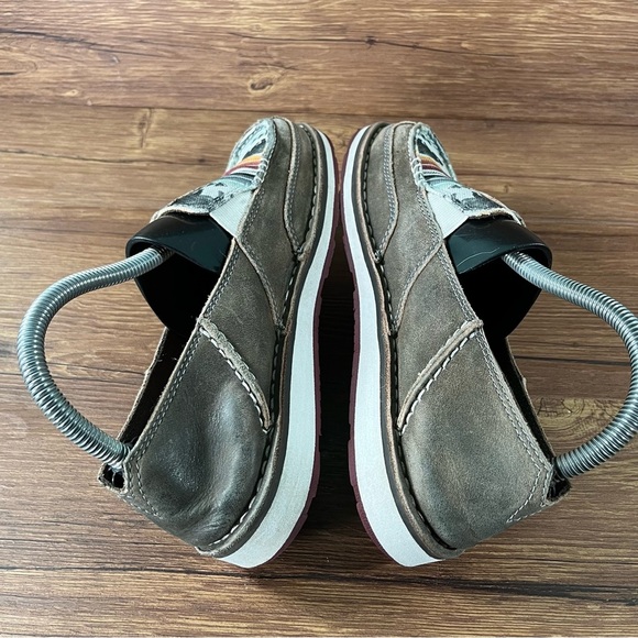 Ariat Crusier ‘Buffalo Print’ Leather Slip-On Sneakers Loafers Women’s Size 7 - Picture 3 of 11